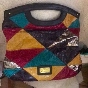 Small purse patch work colors, Nine West